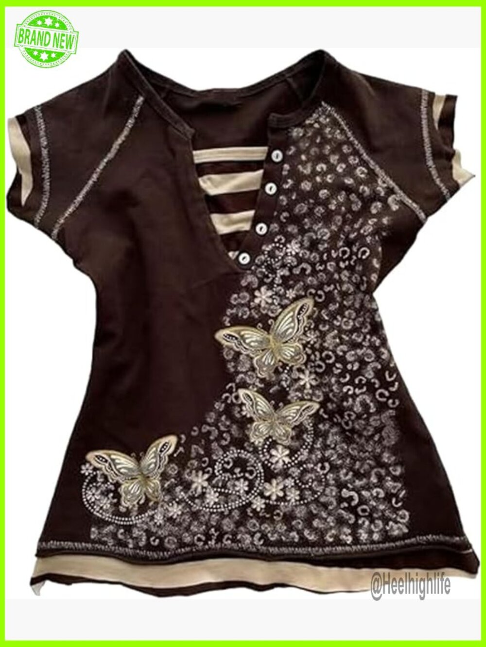 Y2K Fairy Grunge Short Sleeve Top Whimsy Twee Harajuku Emo Scene Shirt